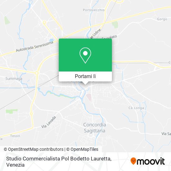 Mappa Studio Commercialista Pol Bodetto Lauretta