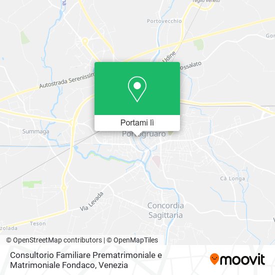 Mappa Consultorio Familiare Prematrimoniale e Matrimoniale Fondaco
