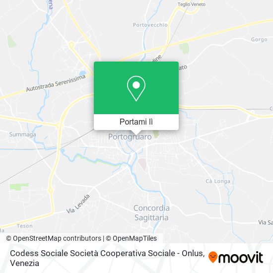 Mappa Codess Sociale Società Cooperativa Sociale - Onlus