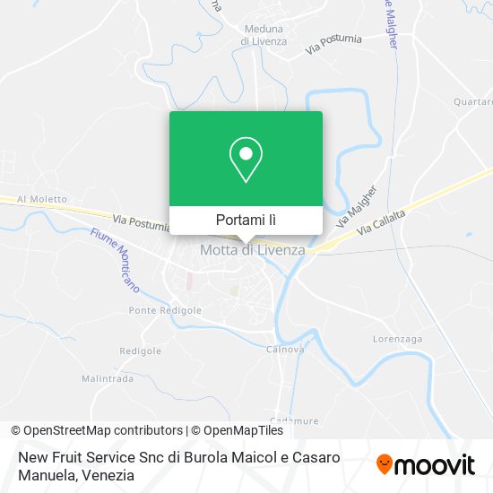 Mappa New Fruit Service Snc di Burola Maicol e Casaro Manuela