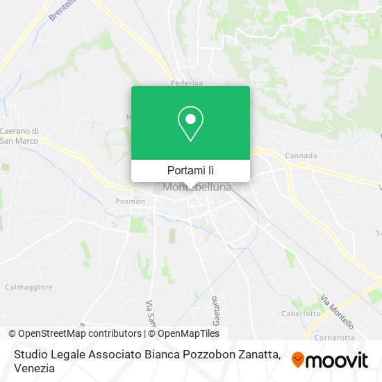 Mappa Studio Legale Associato Bianca Pozzobon Zanatta