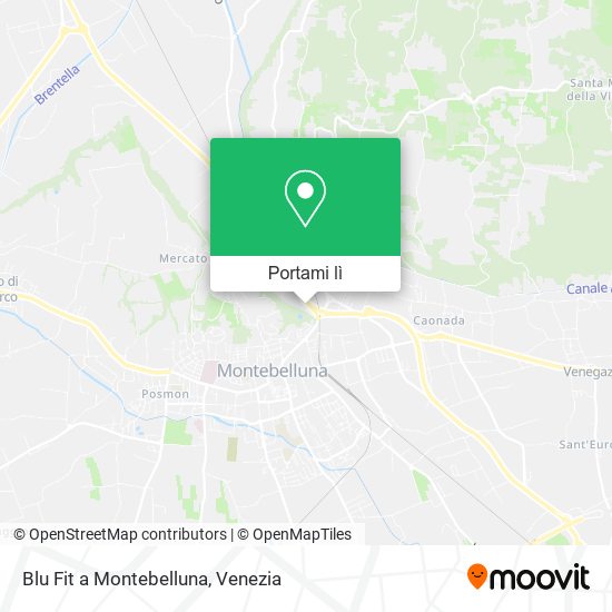 Mappa Blu Fit a Montebelluna
