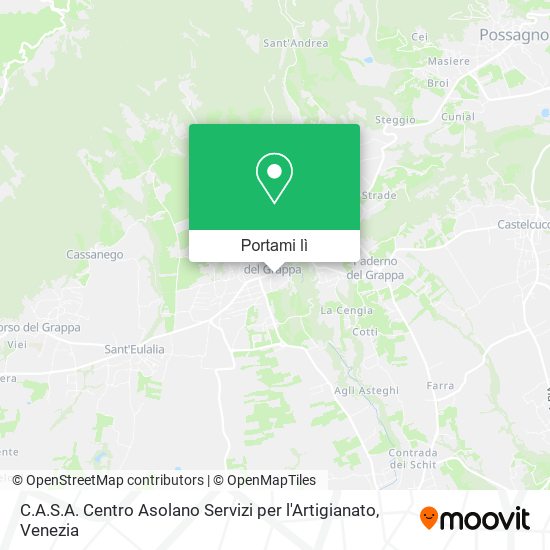 Mappa C.A.S.A. Centro Asolano Servizi per l'Artigianato