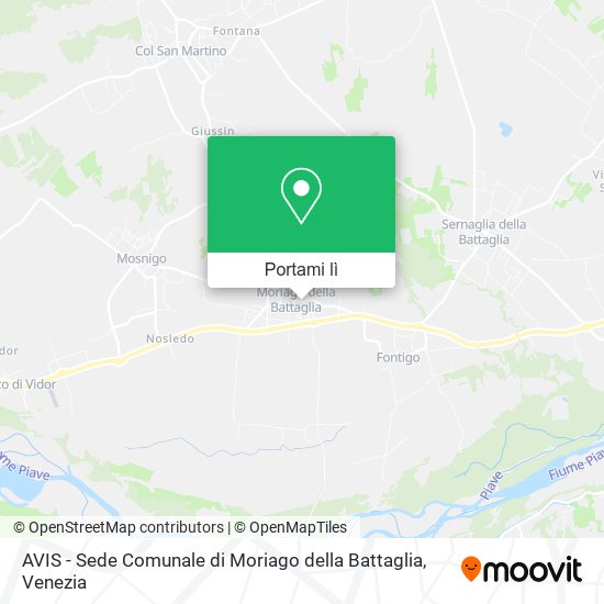 Mappa AVIS - Sede Comunale di Moriago della Battaglia