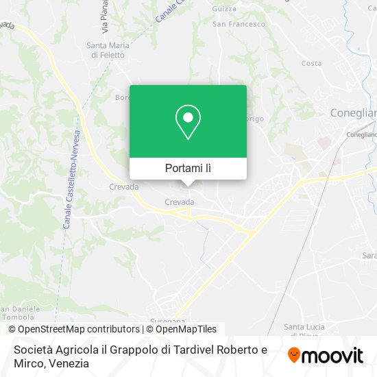 Mappa Società Agricola il Grappolo di Tardivel Roberto e Mirco