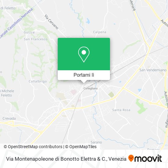 Mappa Via Montenapoleone di Bonotto Elettra & C.