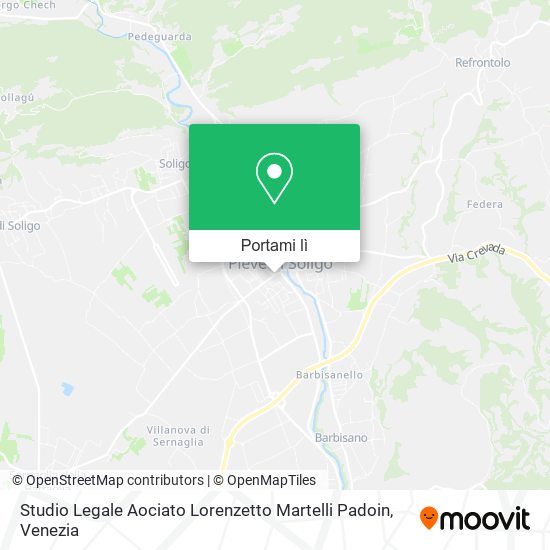 Mappa Studio Legale Aociato Lorenzetto Martelli Padoin