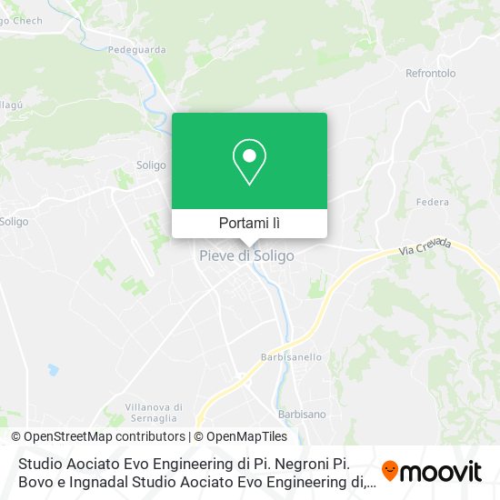 Mappa Studio Aociato Evo Engineering di Pi. Negroni Pi. Bovo e Ingnadal Studio Aociato Evo Engineering di