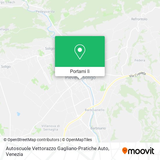 Mappa Autoscuole Vettorazzo Gagliano-Pratiche Auto