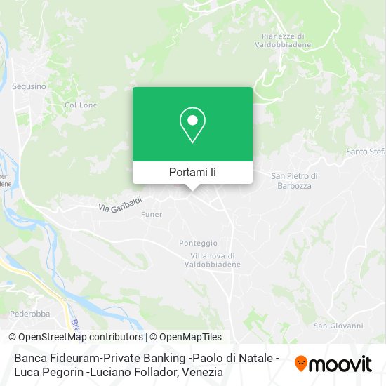 Mappa Banca Fideuram-Private Banking -Paolo di Natale -Luca Pegorin -Luciano Follador