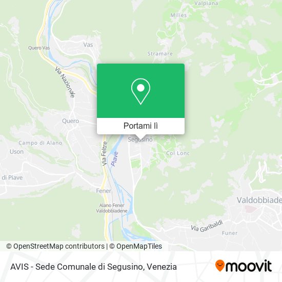 Mappa AVIS - Sede Comunale di Segusino