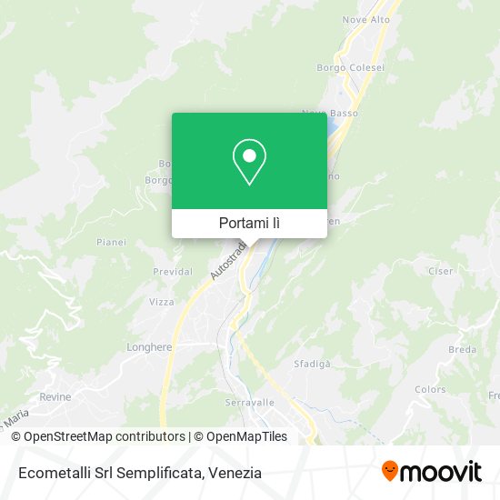 Mappa Ecometalli Srl Semplificata