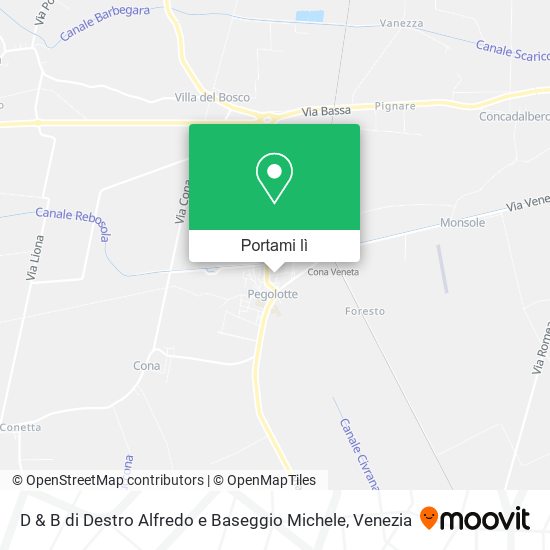 Mappa D & B di Destro Alfredo e Baseggio Michele