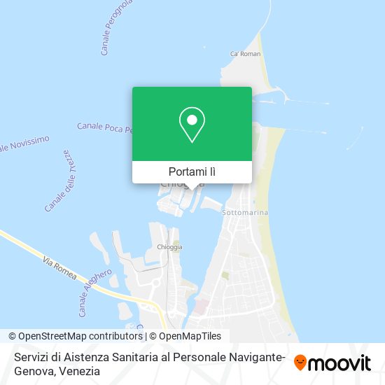 Mappa Servizi di Aistenza Sanitaria al Personale Navigante-Genova