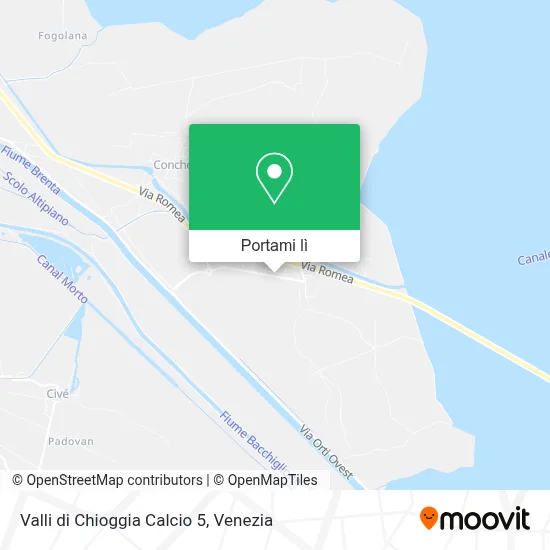 Mappa Valli di Chioggia Calcio 5