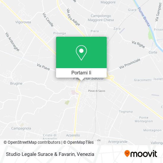 Mappa Studio Legale Surace & Favarin