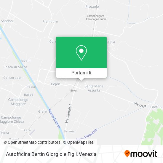 Mappa Autofficina Bertin Giorgio e Figli