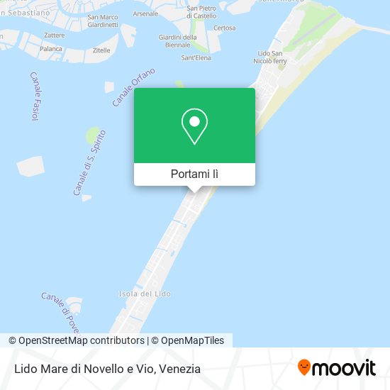 Mappa Lido Mare di Novello e Vio