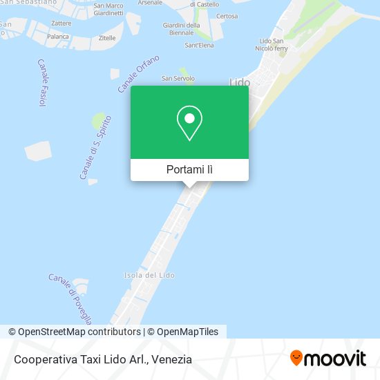 Mappa Cooperativa Taxi Lido Arl.