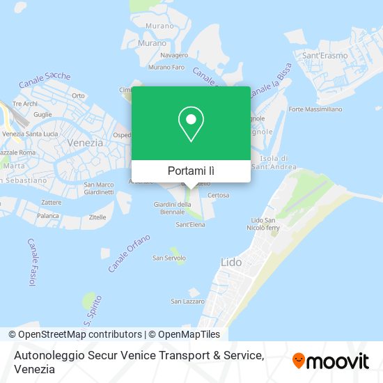 Mappa Autonoleggio Secur Venice Transport & Service