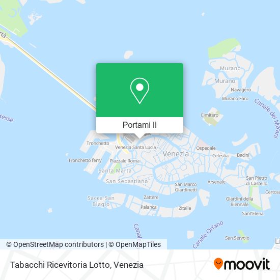 Mappa Tabacchi Ricevitoria Lotto