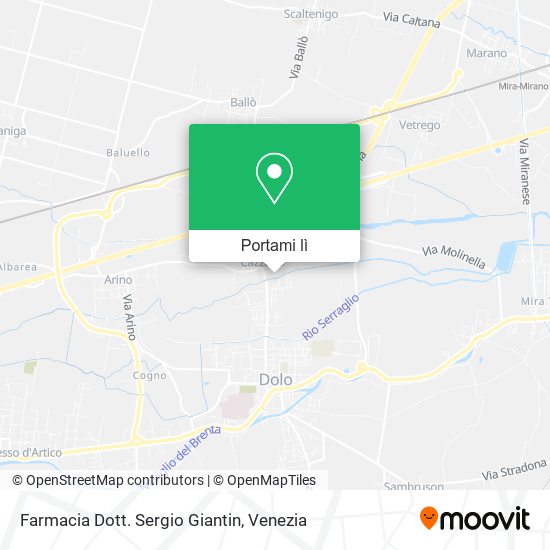 Mappa Farmacia Dott. Sergio Giantin