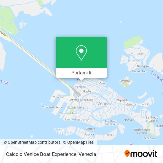 Mappa Caiccio Venice Boat Experience