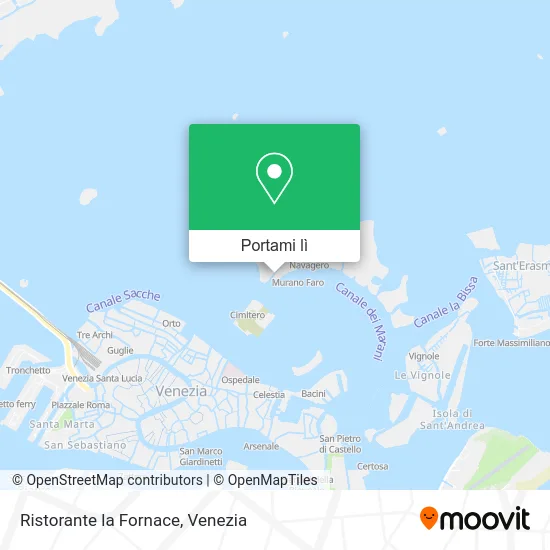 Mappa Ristorante la Fornace