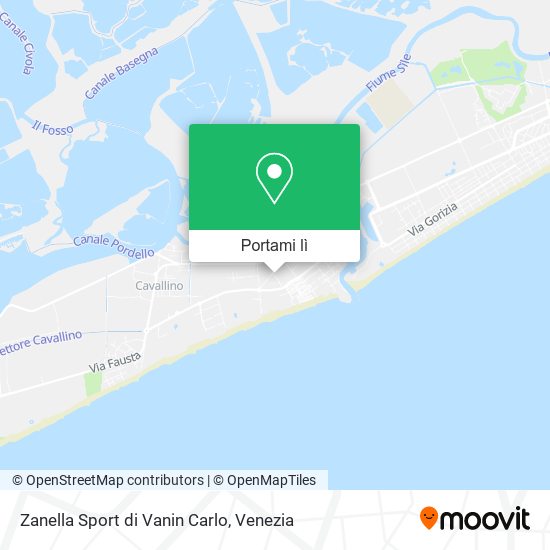 Mappa Zanella Sport di Vanin Carlo
