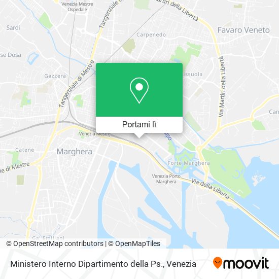 Mappa Ministero Interno Dipartimento della Ps.