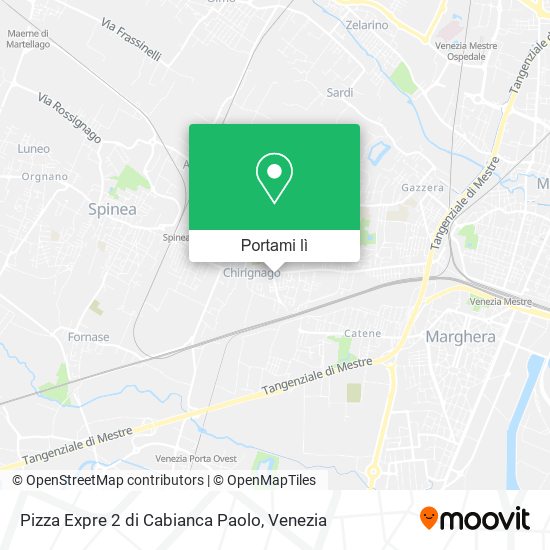 Mappa Pizza Expre 2 di Cabianca Paolo