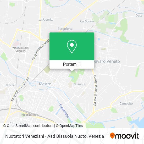 Mappa Nuotatori Veneziani - Asd Bissuola Nuoto