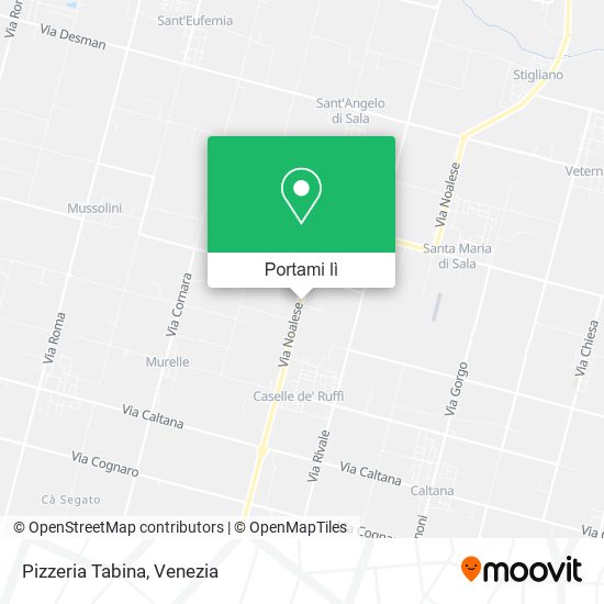 Mappa Pizzeria Tabina
