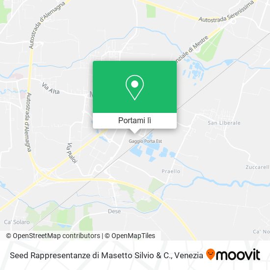 Mappa Seed Rappresentanze di Masetto Silvio & C.
