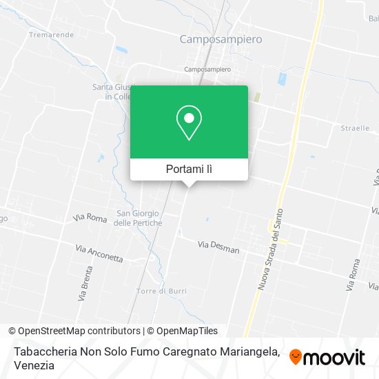 Mappa Tabaccheria Non Solo Fumo Caregnato Mariangela