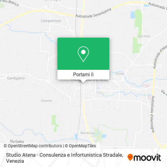 Mappa Studio Atena - Consulenza e Infortunistica Stradale