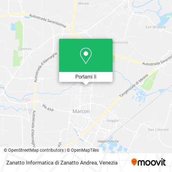 Mappa Zanatto Informatica di Zanatto Andrea