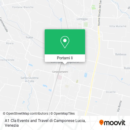 Mappa A1 Cla Events and Travel di Camporese Lucia