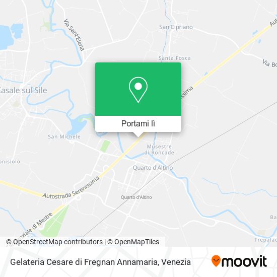 Mappa Gelateria Cesare di Fregnan Annamaria