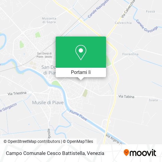 Mappa Campo Comunale Cesco Battistella