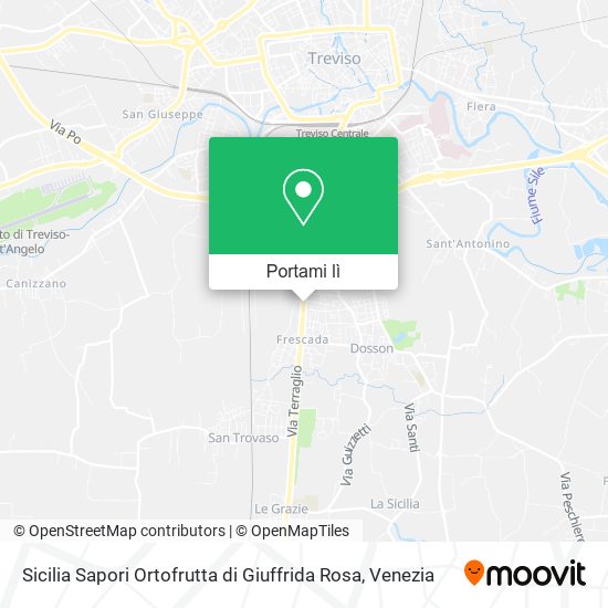 Mappa Sicilia Sapori Ortofrutta di Giuffrida Rosa