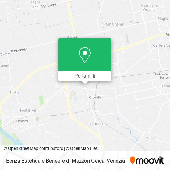 Mappa Eenza Estetica e Beneere di Mazzon Geica