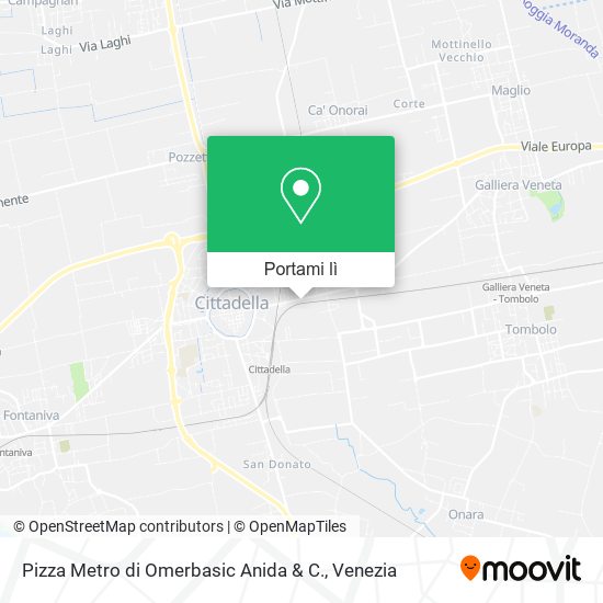 Mappa Pizza Metro di Omerbasic Anida & C.