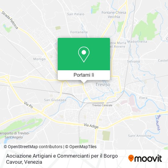 Mappa Aociazione Artigiani e Commercianti per il Borgo Cavour