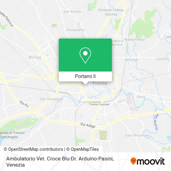 Mappa Ambulatorio Vet. Croce Blu-Dr. Arduino-Pasini