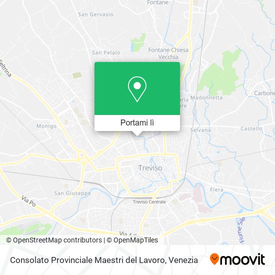 Mappa Consolato Provinciale Maestri del Lavoro