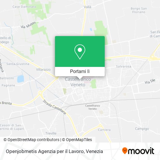 Mappa Openjobmetis Agenzia per il Lavoro