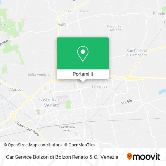 Mappa Car Service Bolzon di Bolzon Renato & C.