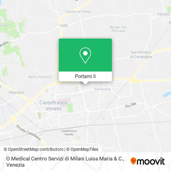 Mappa O Medical Centro Servizi di Milani Luisa Maria & C.
