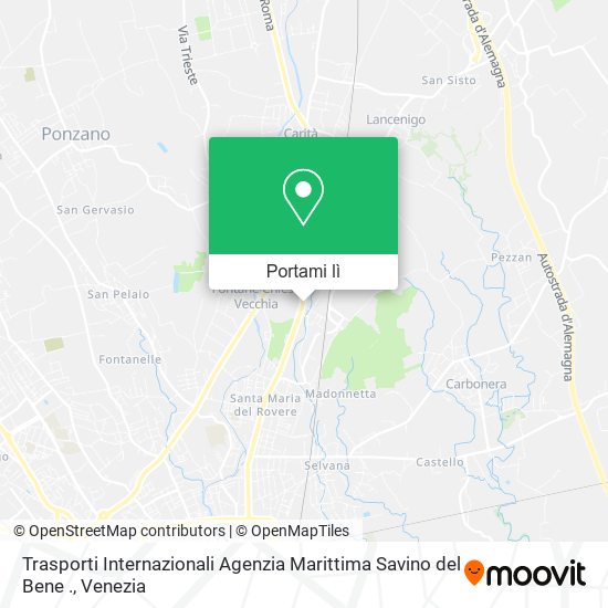 Mappa Trasporti Internazionali Agenzia Marittima Savino del Bene .